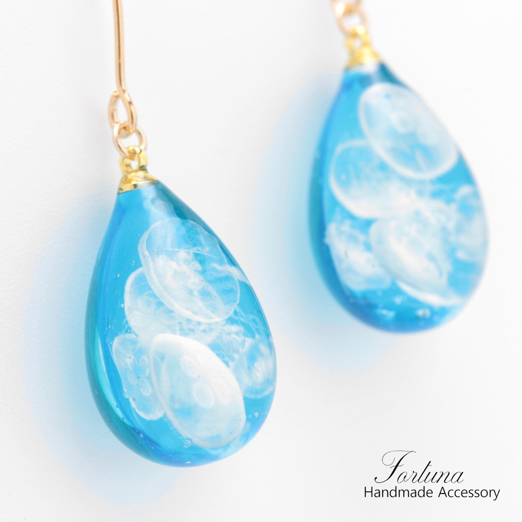 海月(1142) ピアス/イヤリング/ノンホールピアス/樹脂ピアス