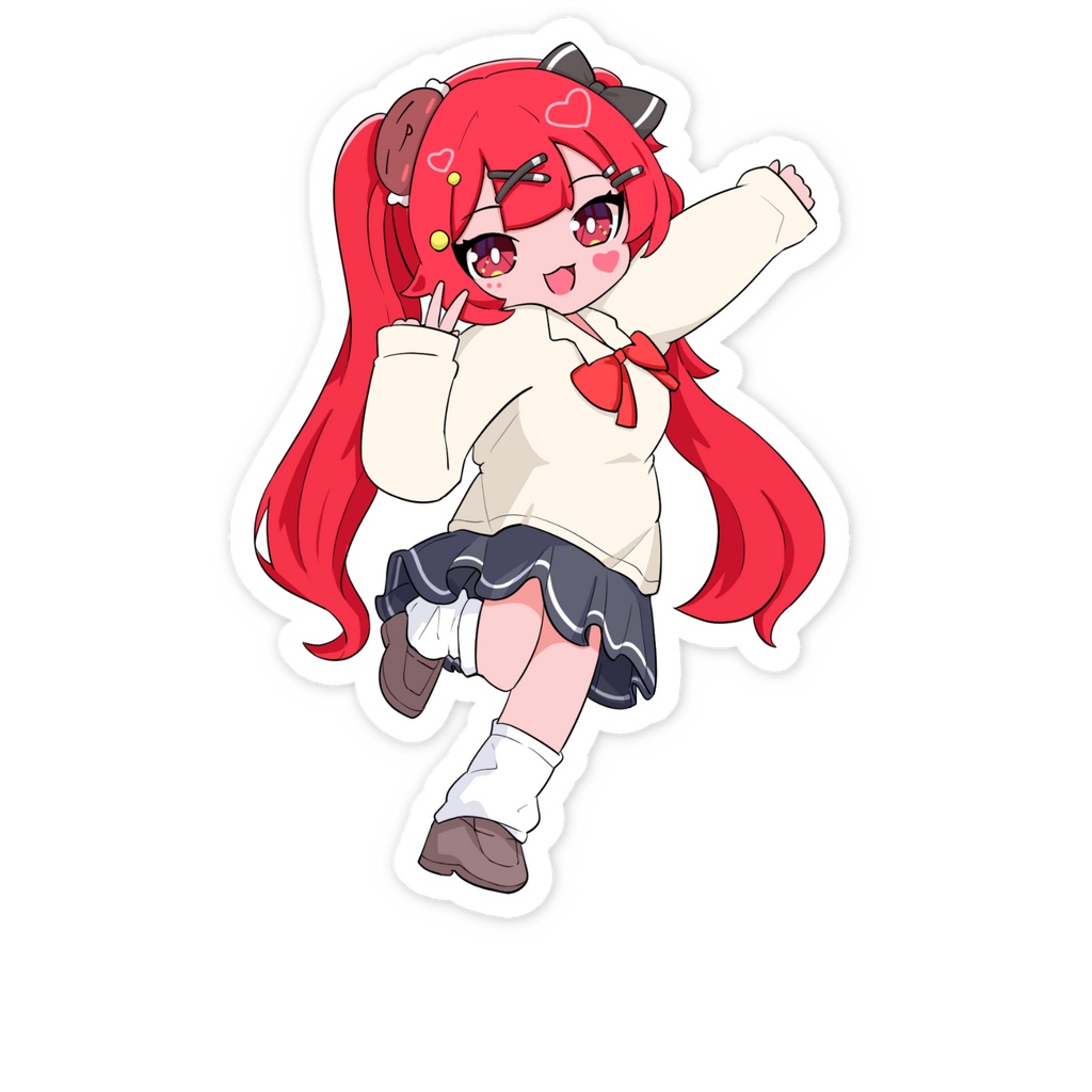 スマホステッカー(もえちゃん)