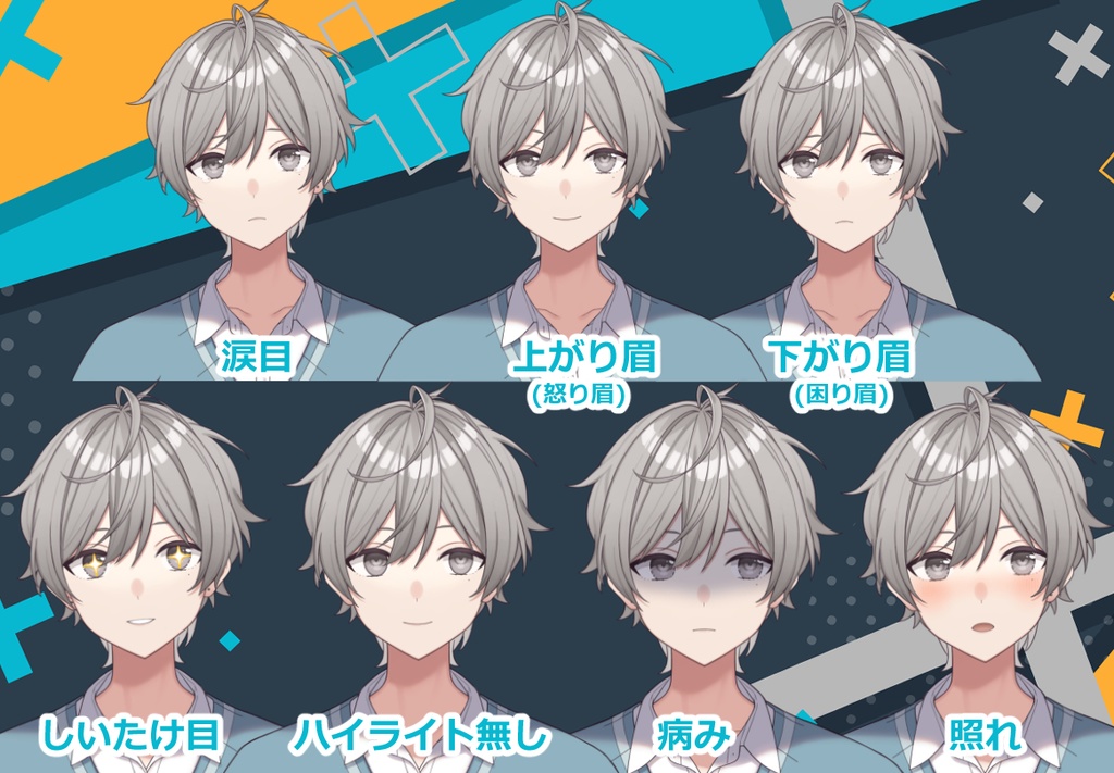 【VTS対応】Live2dモデル-スポカジ男子