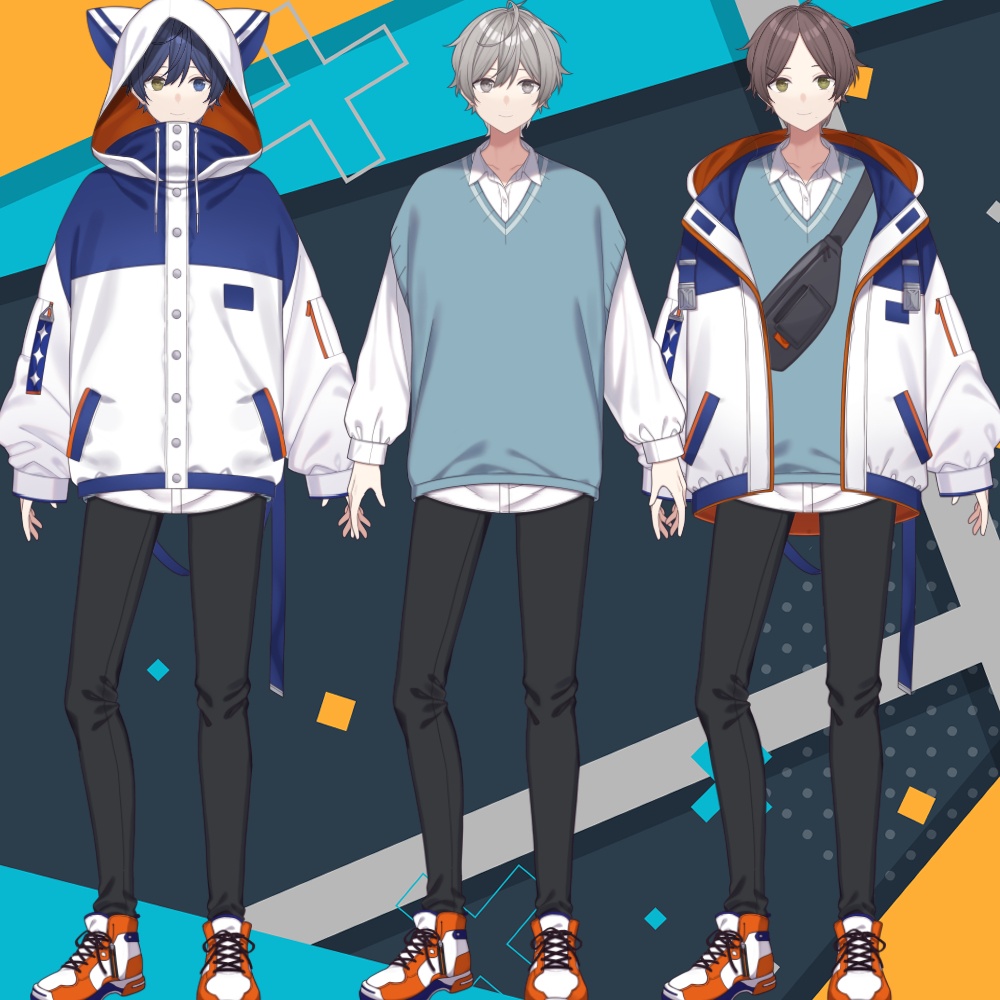 【VTS対応】Live2dモデル-スポカジ男子