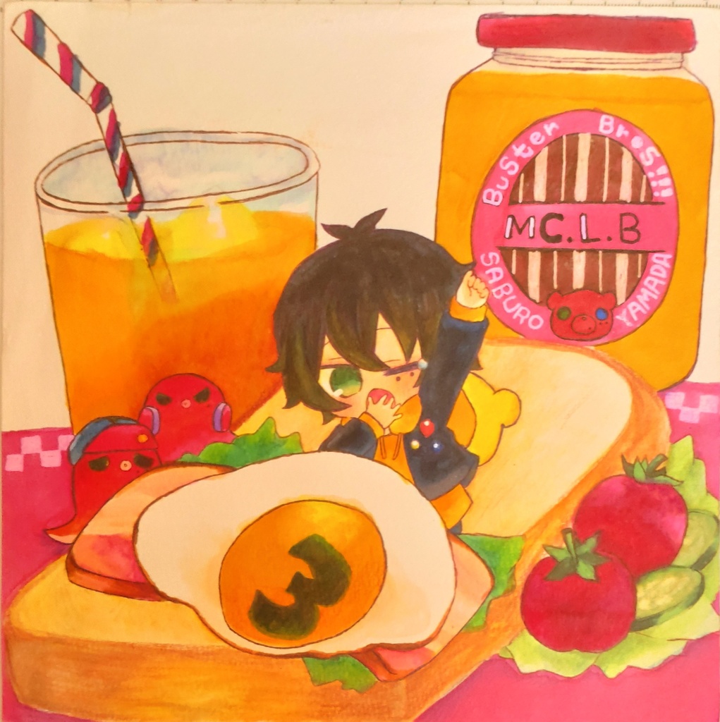 ヒプノシスマイク　山田三郎　原画