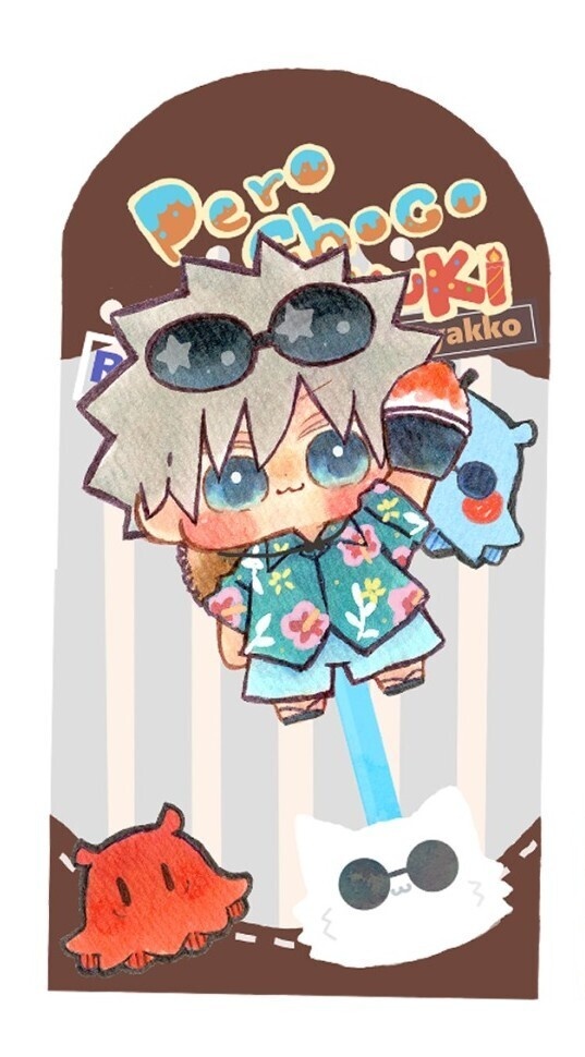 棒つきチョコ🍫五条悟（かき氷）