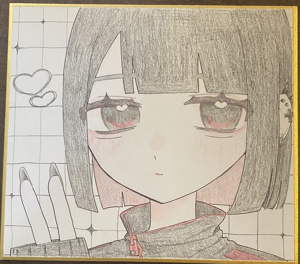 【ミニ色紙】地雷の女の子