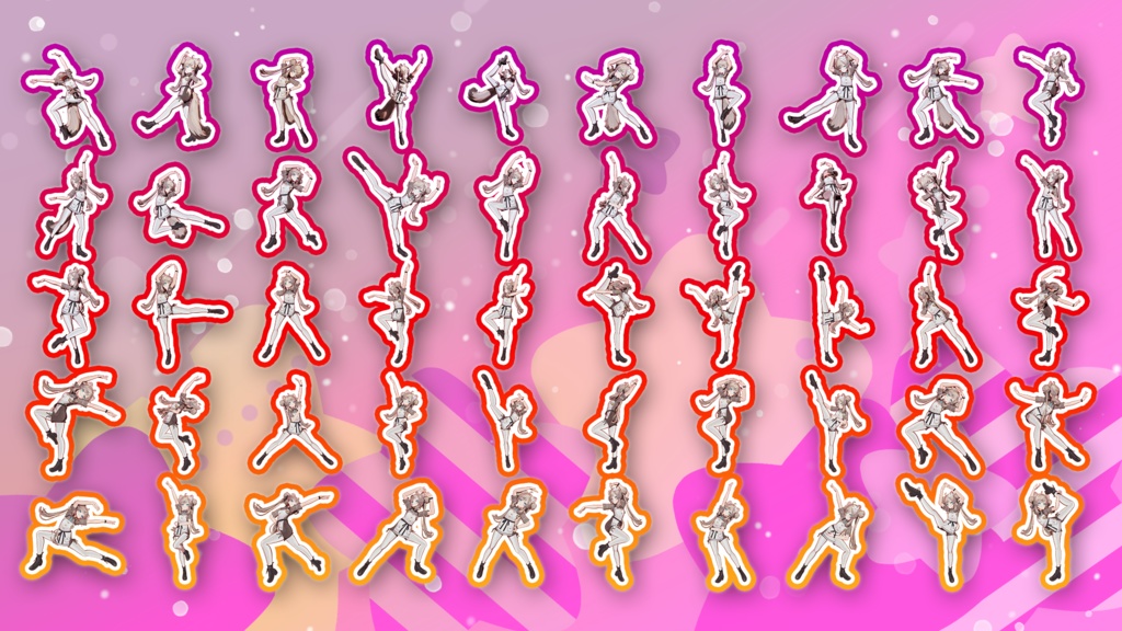 Prefab置くだけ!100種類 ポーズモーション集 vol1