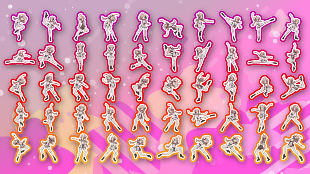 Prefab置くだけ!100種類 ポーズモーション集 vol1