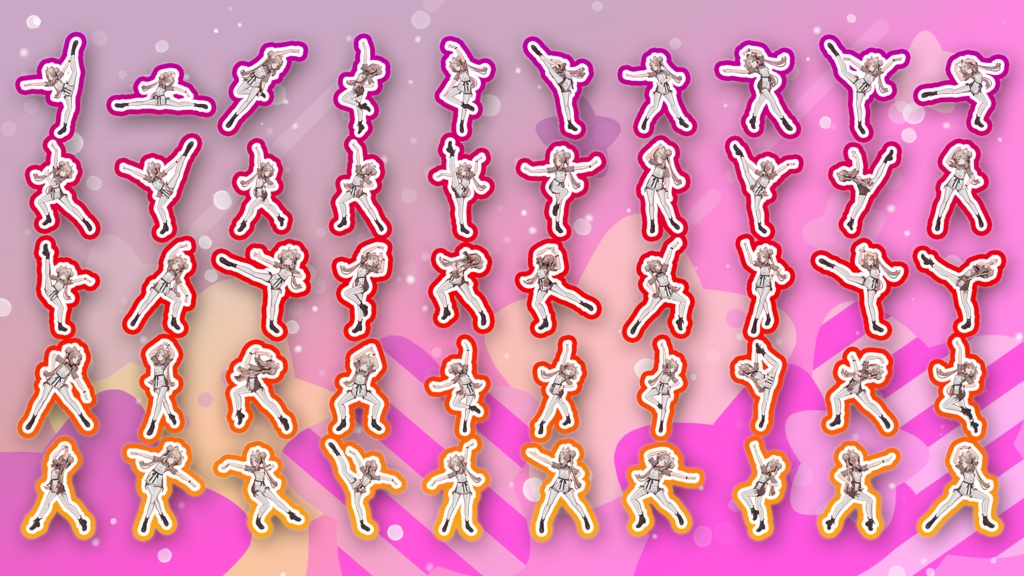 Prefab置くだけ!100種類 ポーズモーション集 vol2