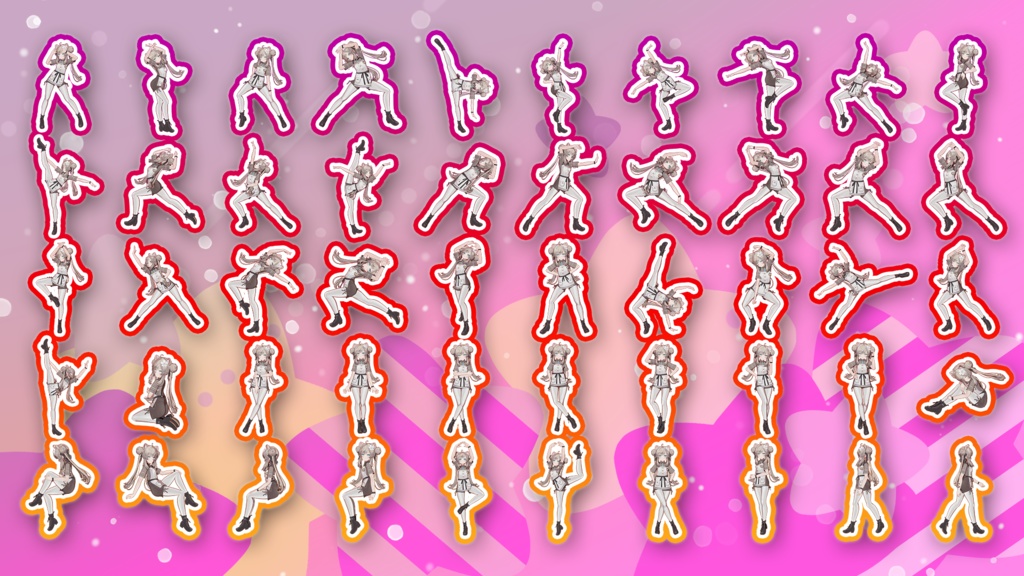 Prefab置くだけ!100種類 ポーズモーション集 vol6