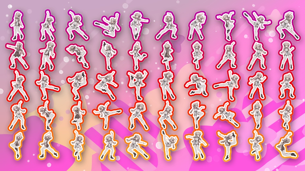 Prefab置くだけ!100種類 ポーズモーション集 vol6