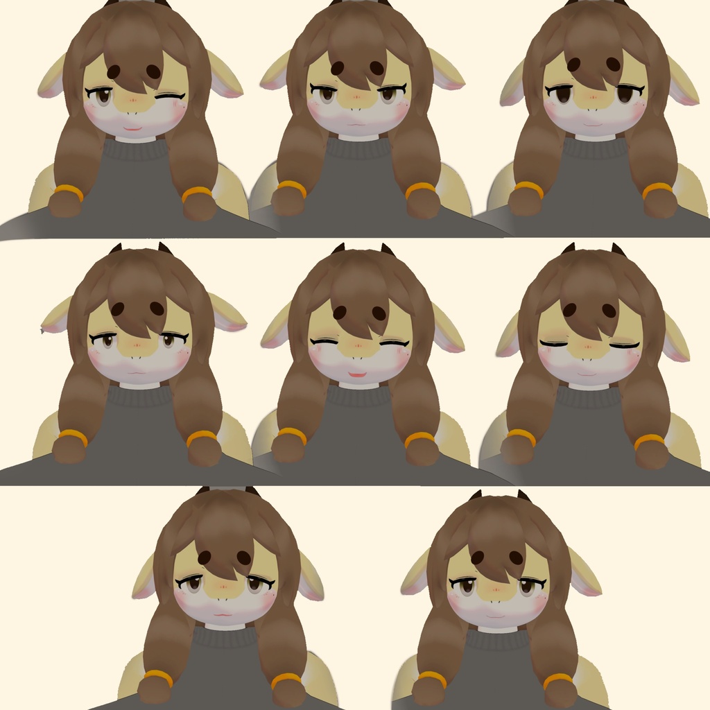 【VRChat】Prali2é(プラリネ)【オリジナル3Dモデル】