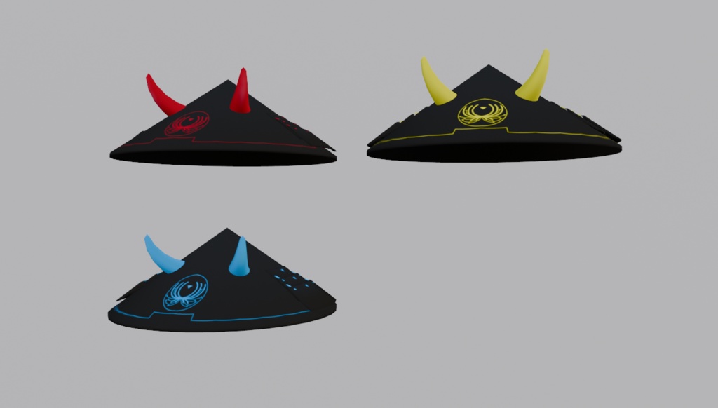 【無料】SF三度笠【オリジナル3Dモデル】