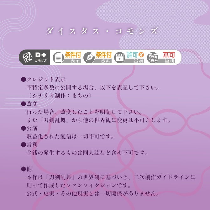 刀剣乱舞×エモクロアシナリオ『夢寐の庭にて』