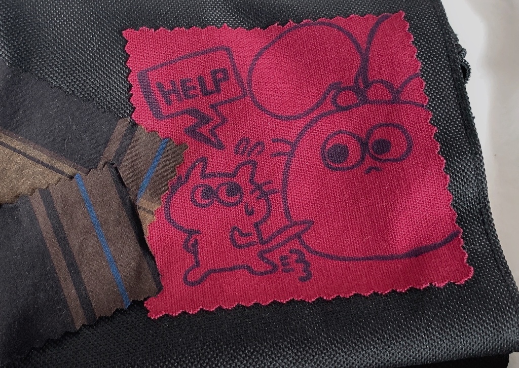 【konoco】リメイクポーチ -はてなびっくりうさ×ねこの子-