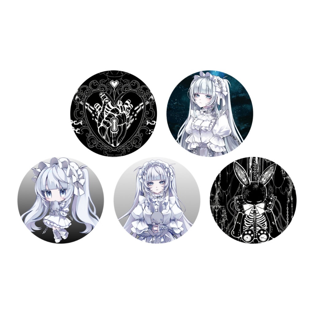 [Doll Deep Down]ランダム缶バッチ(全5種)