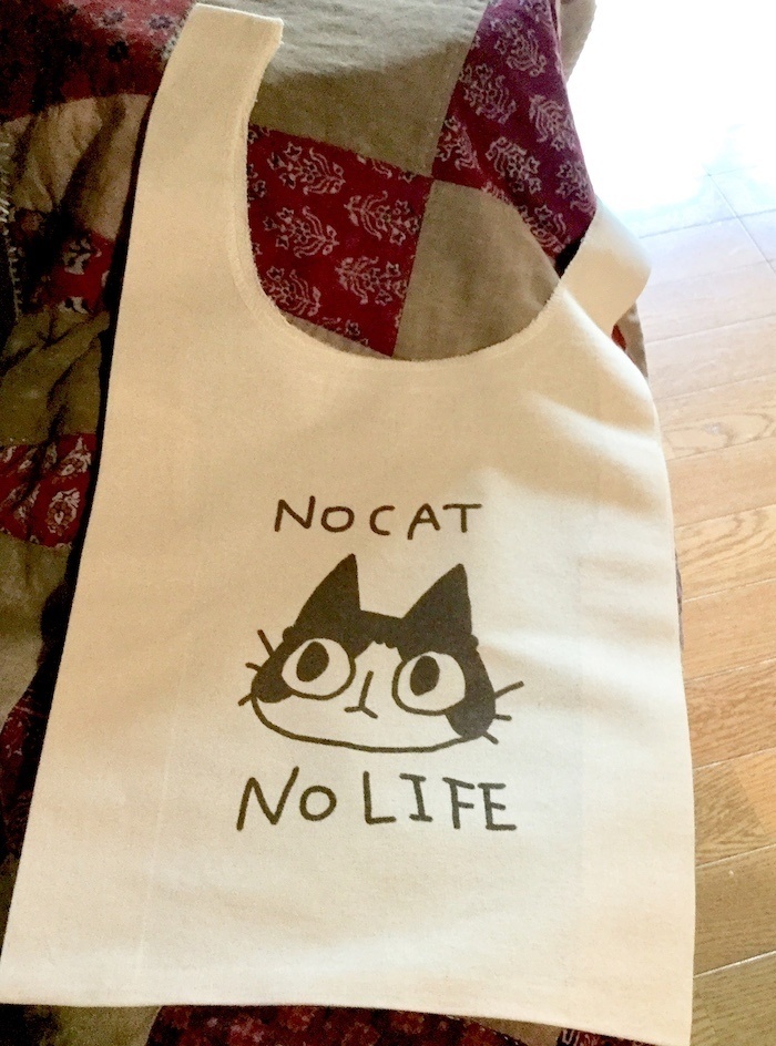 NO CAT NO LIFE マルシェバッグ