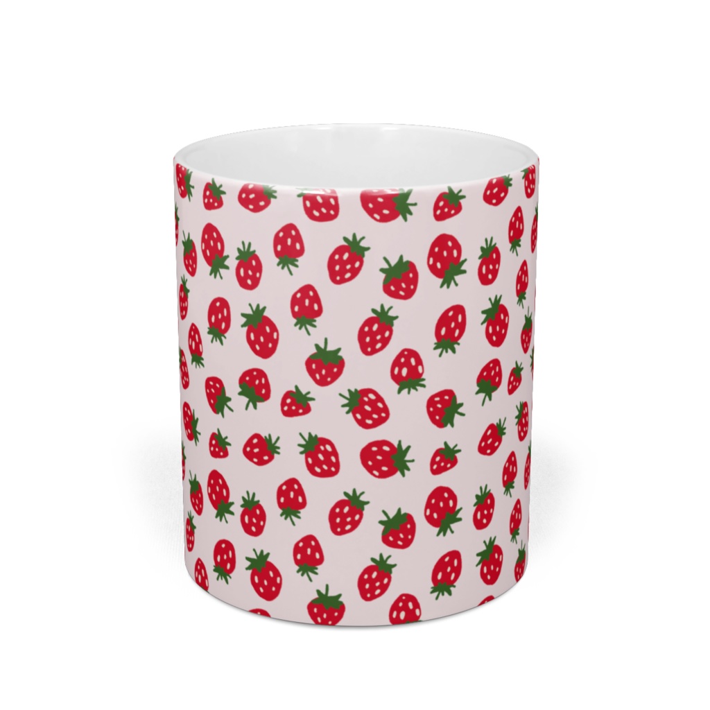 小さな苺がいっぱいマグカップ
