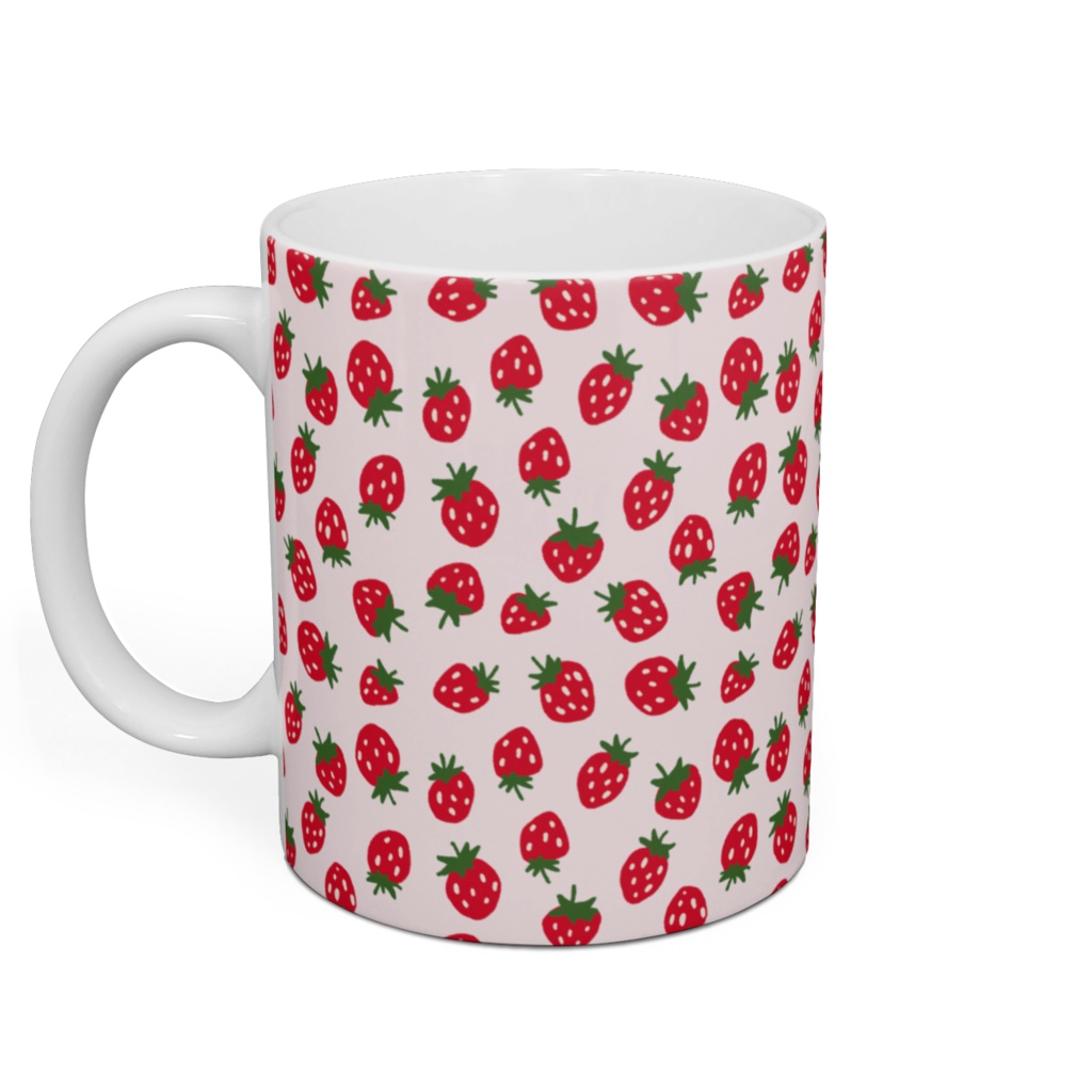 小さな苺がいっぱいマグカップ