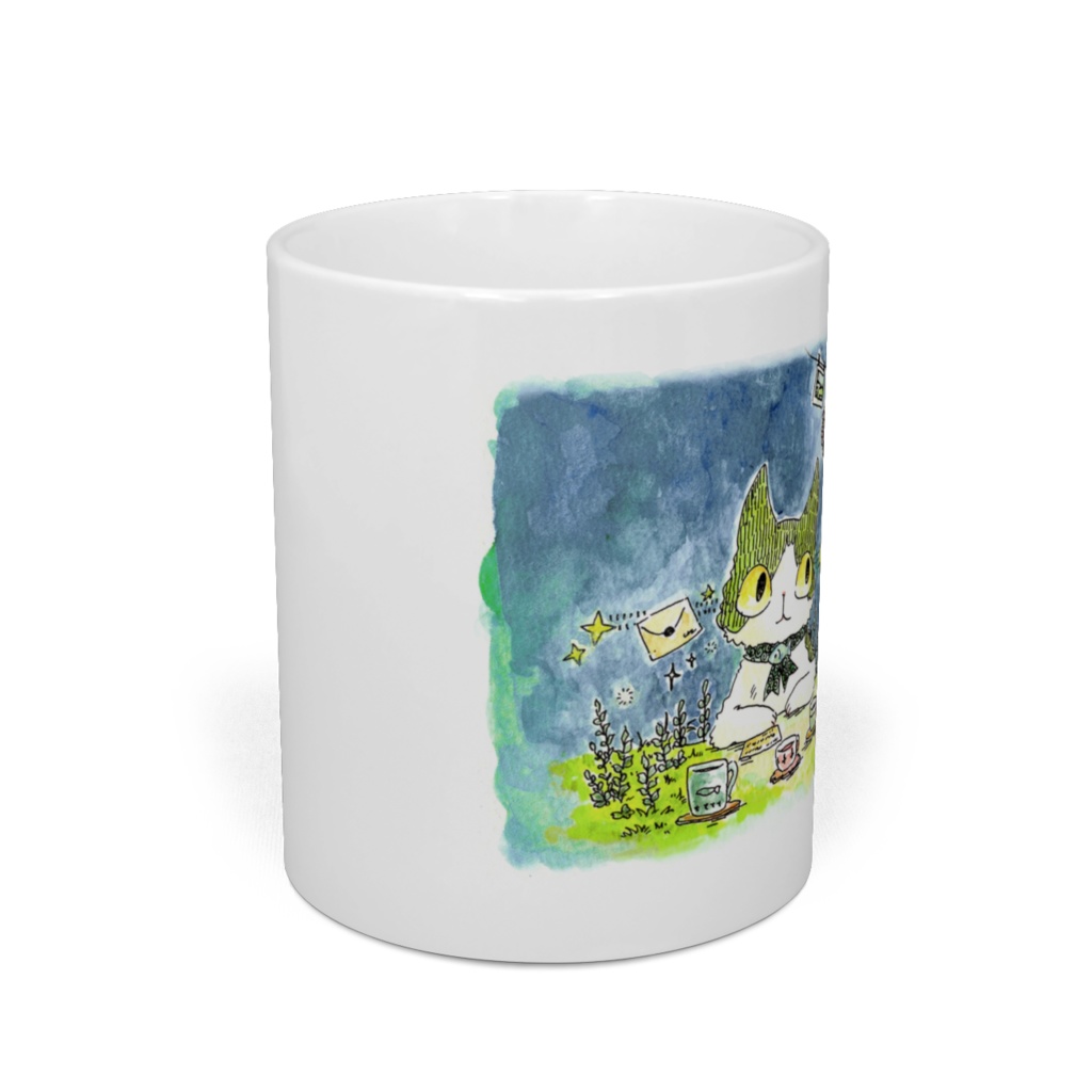 ハチワレのひみつの場所マグカップ