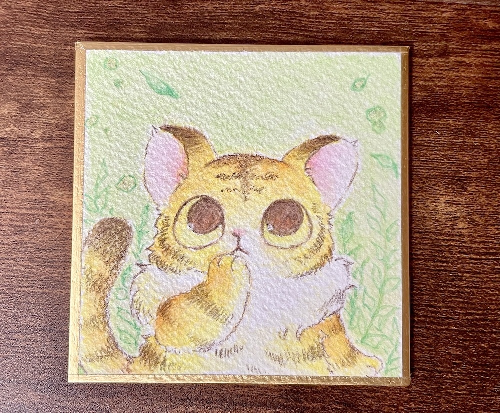 原画「とらのこ　ぼんやり」