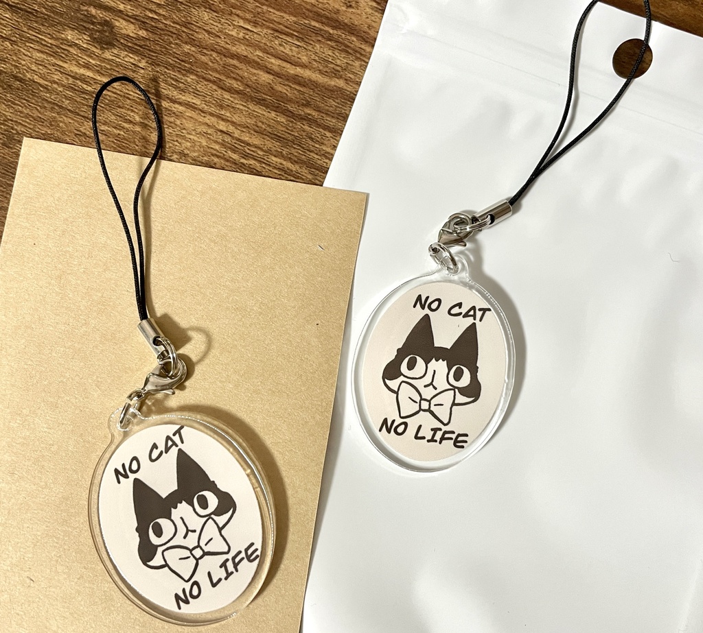 NO CAT NO LIFE アクリルストラップ
