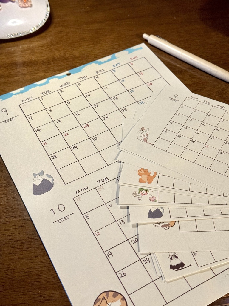 やとりえねこカレンダー/2027