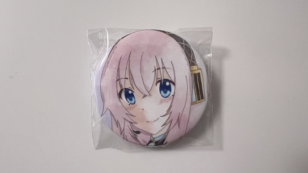 おやすみSONGSジャケット缶バッジ 巡音ルカ ver.