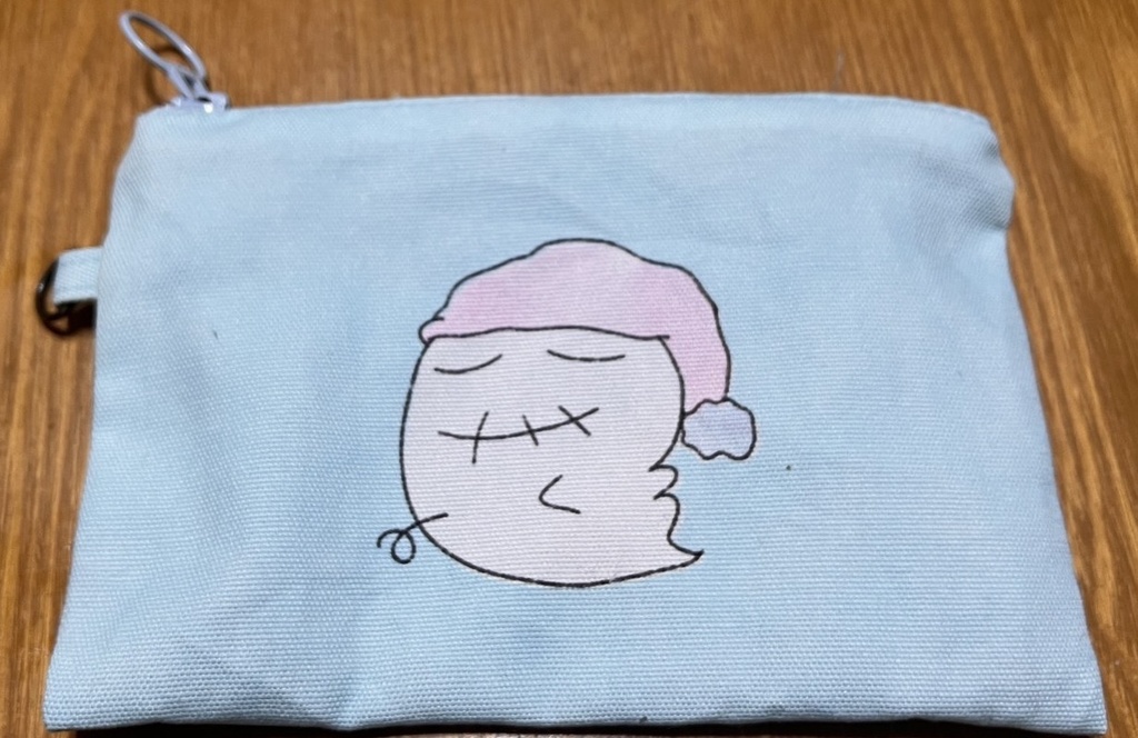 安眠やみくろフラットポーチ（ハンドメイド）
