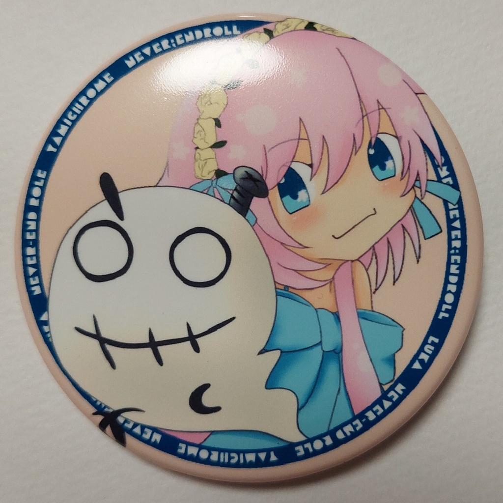 巡音ルカwithやみくろアイコン缶バッジ(ネバーエンドロール衣装)