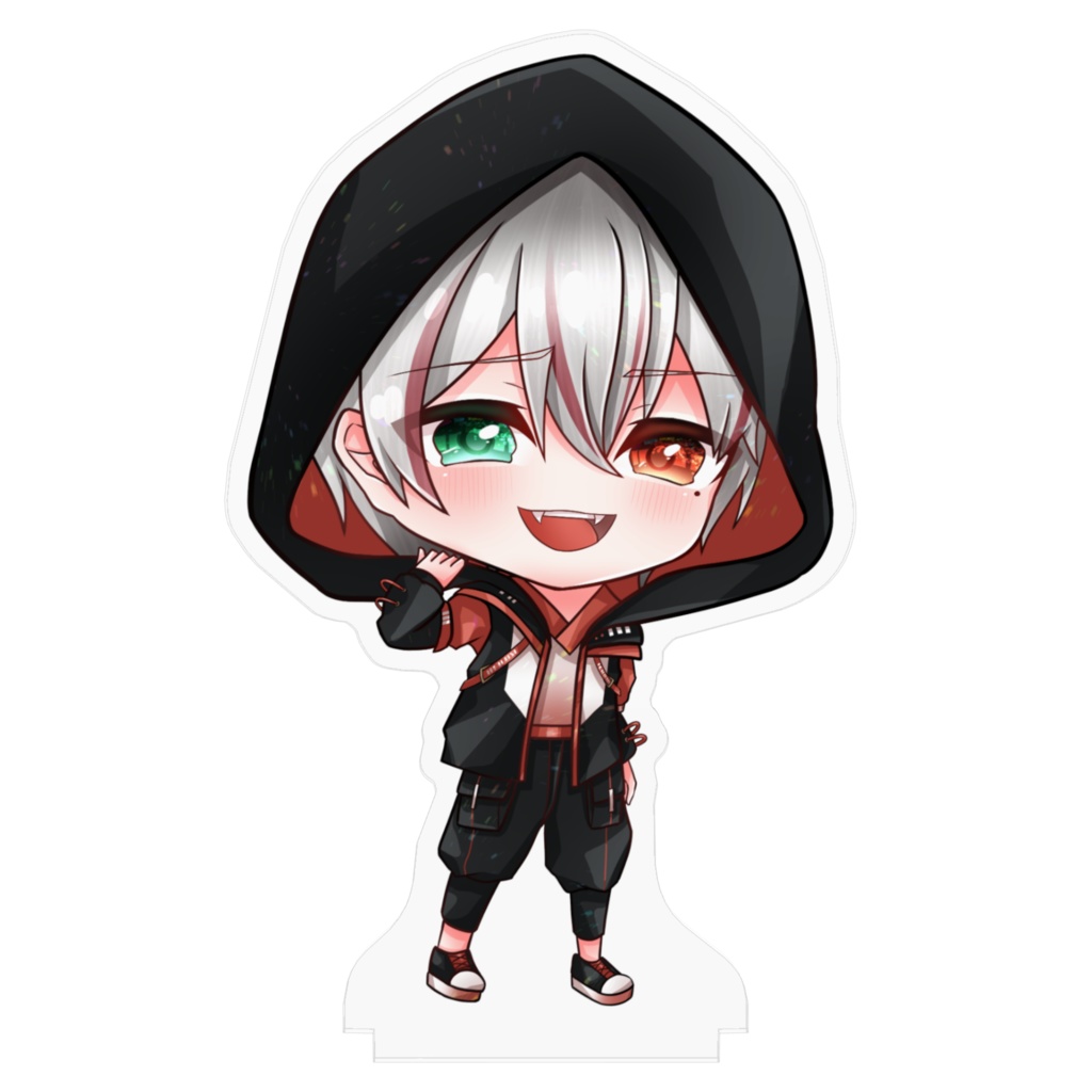 ちびきゃら【町猫リヒト】アクリルスタンド(100ミリ)