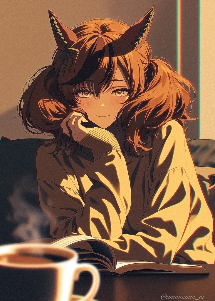 『Lofi ネイチャ』A4額縁入りAIアートプリント