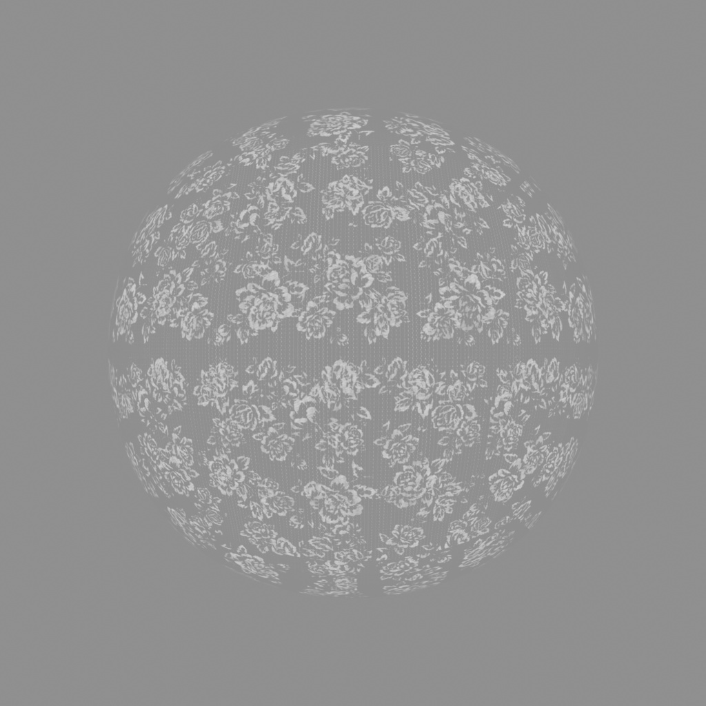 お花のレース刺繍マテリアル用テクスチャ