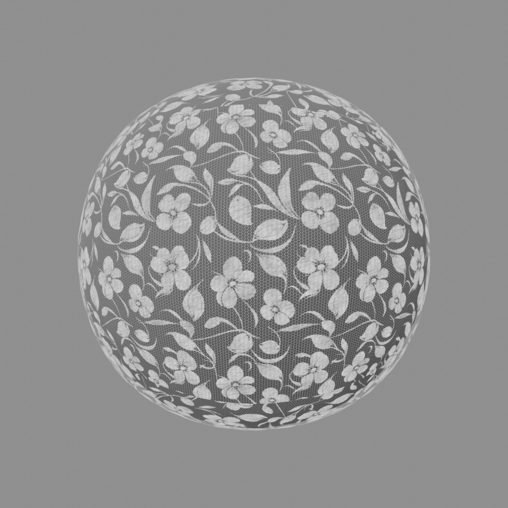 お花のレース刺繍マテリアル用テクスチャ