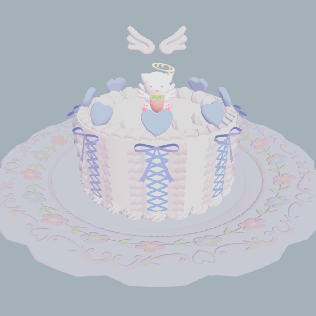 天使の手作りフリルケーキ
