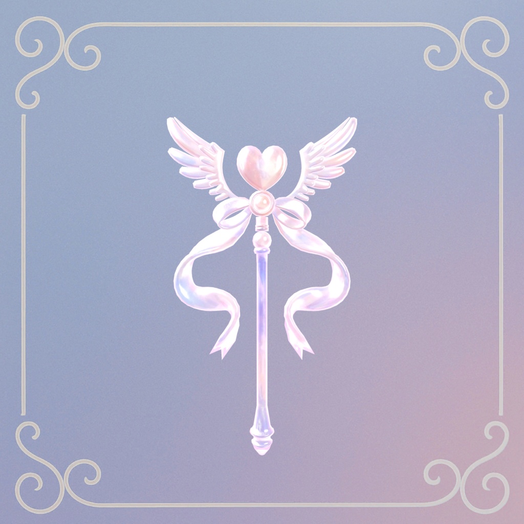 【VRC向け小物】魔法少女ステッキ