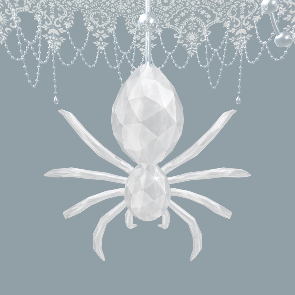 【VRC向け小物】蜘蛛の巣ヘイロー