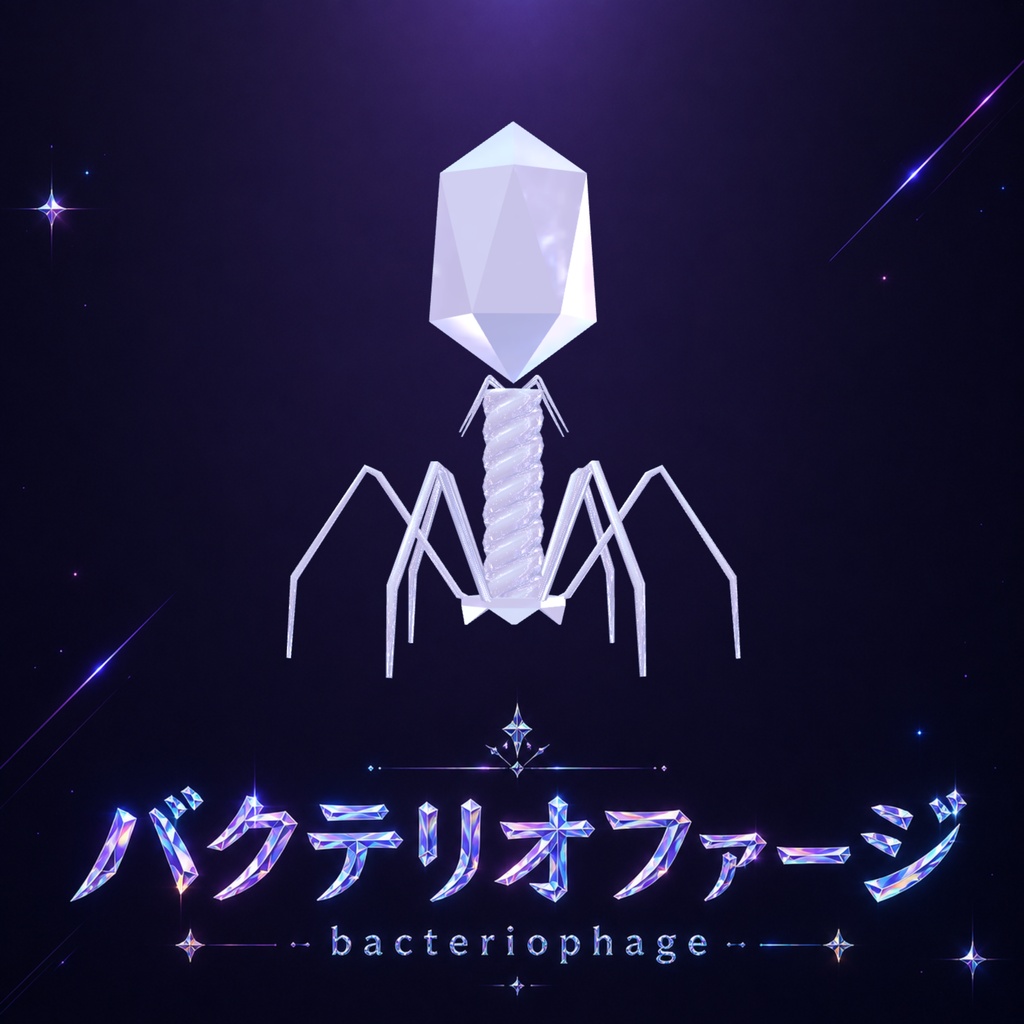 【VRC向け小物】バクテリオファージ
