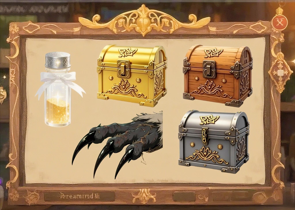 アイテム素材(50個) イラスト