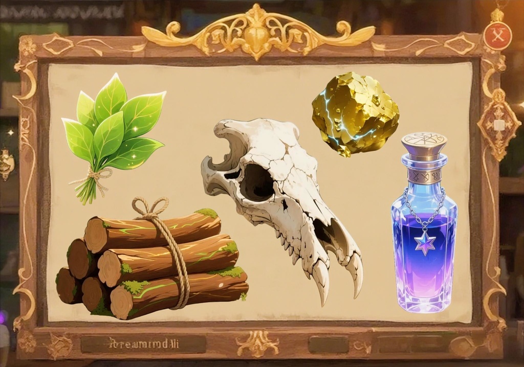 アイテム素材(50個) イラスト