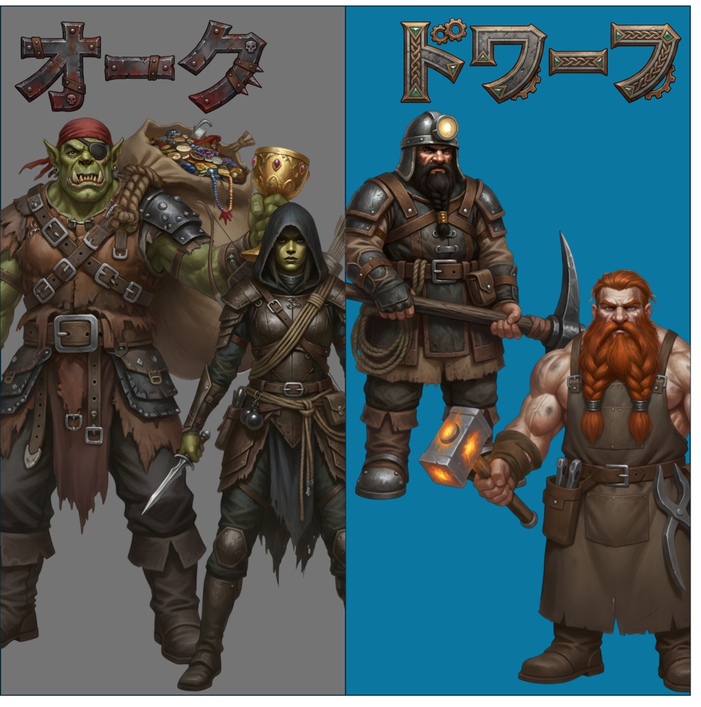 【商用可フリー素材】ファンタジーキャラ200種セット