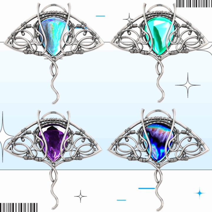 【7Color】Manta Ray Necklace