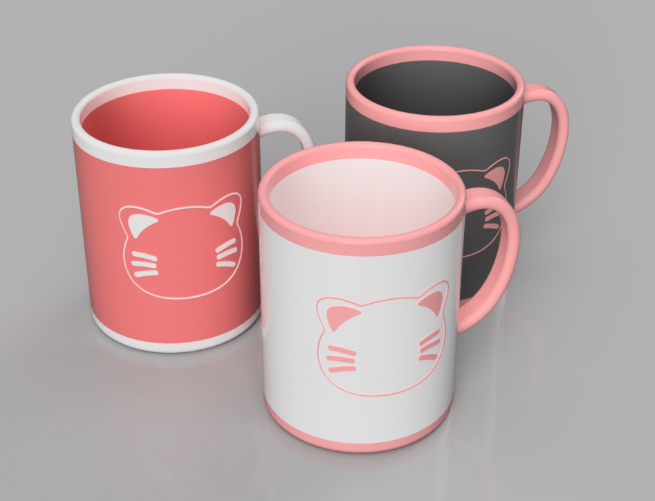 【無料です】ねこねこマグカップ(クリスタ用素材)