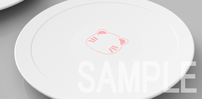 ねこ皿【3D】【無料】(クリップスタジオ素材)