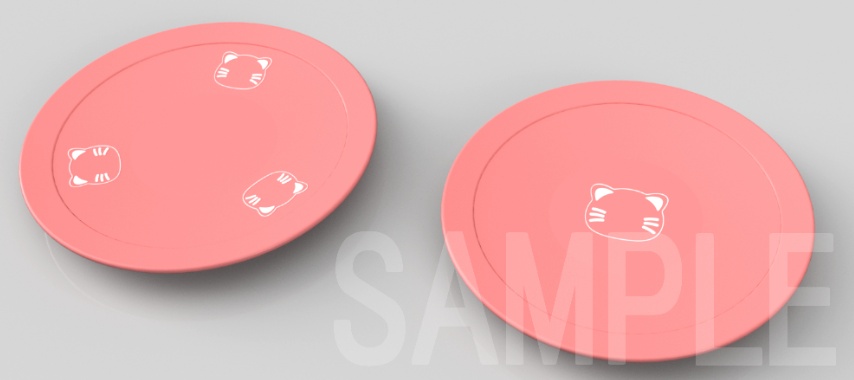 ねこ皿【3D】【無料】(クリップスタジオ素材)