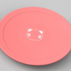ねこ皿【3D】【無料】（クリップスタジオ素材）
