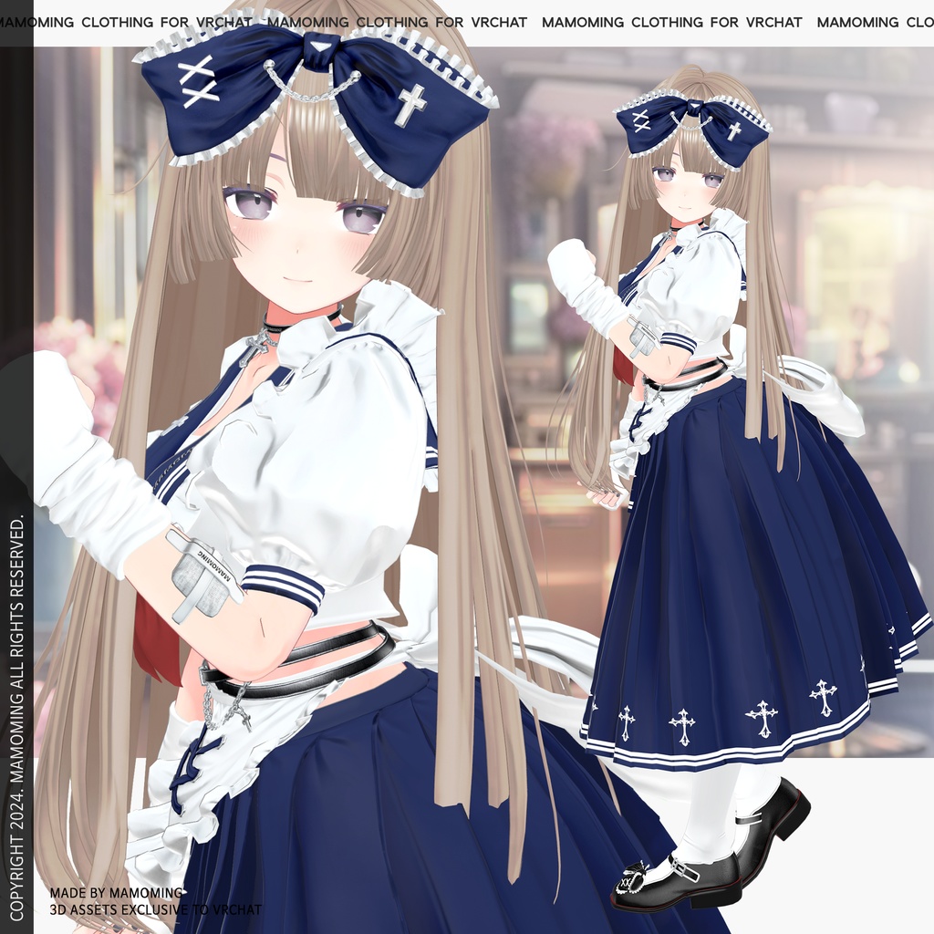 ❰Setup❱ 7アバター対応 Set_003 Maid School uniform