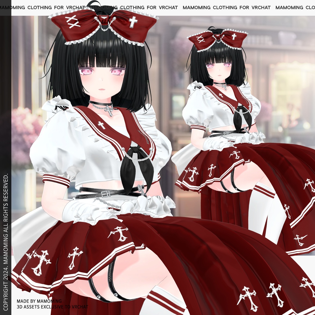 ❰Setup❱ 7アバター対応 Set_003 Maid School uniform
