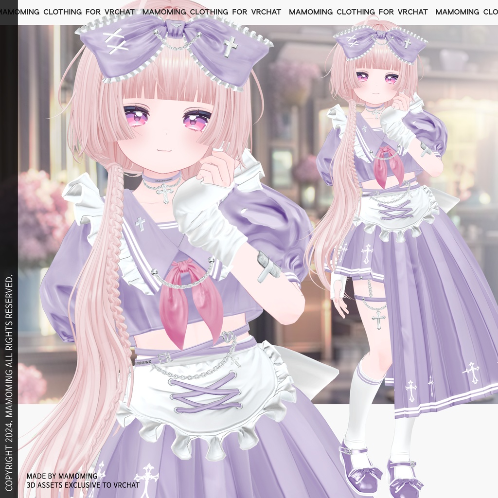 ❰Setup❱ 7アバター対応 Set_003 Maid School uniform