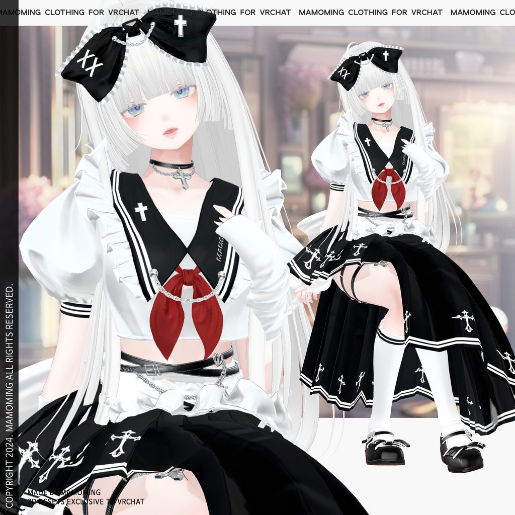 ❰Setup❱ 7アバター対応 Set_003 Maid School uniform