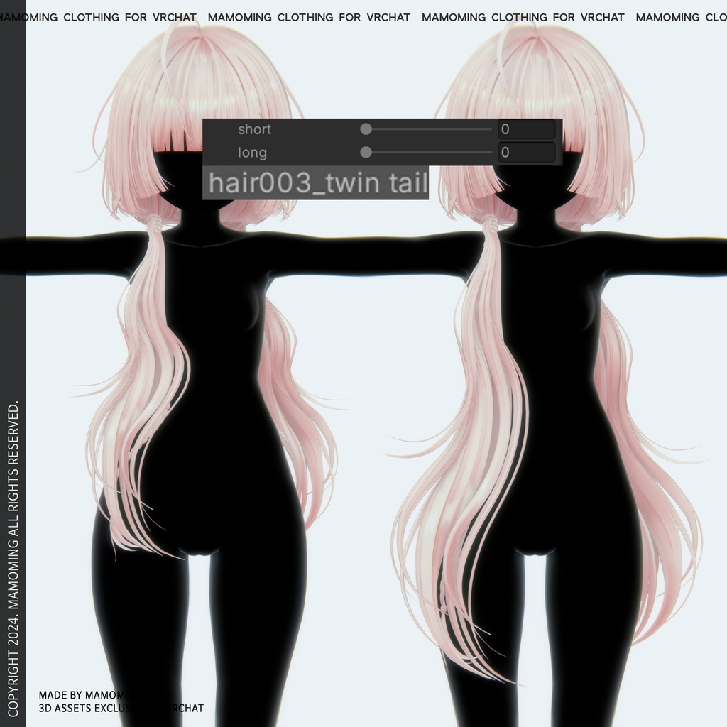 ❰Hair❱ 9アバター対応 Hair_003 Hime Cut PACK