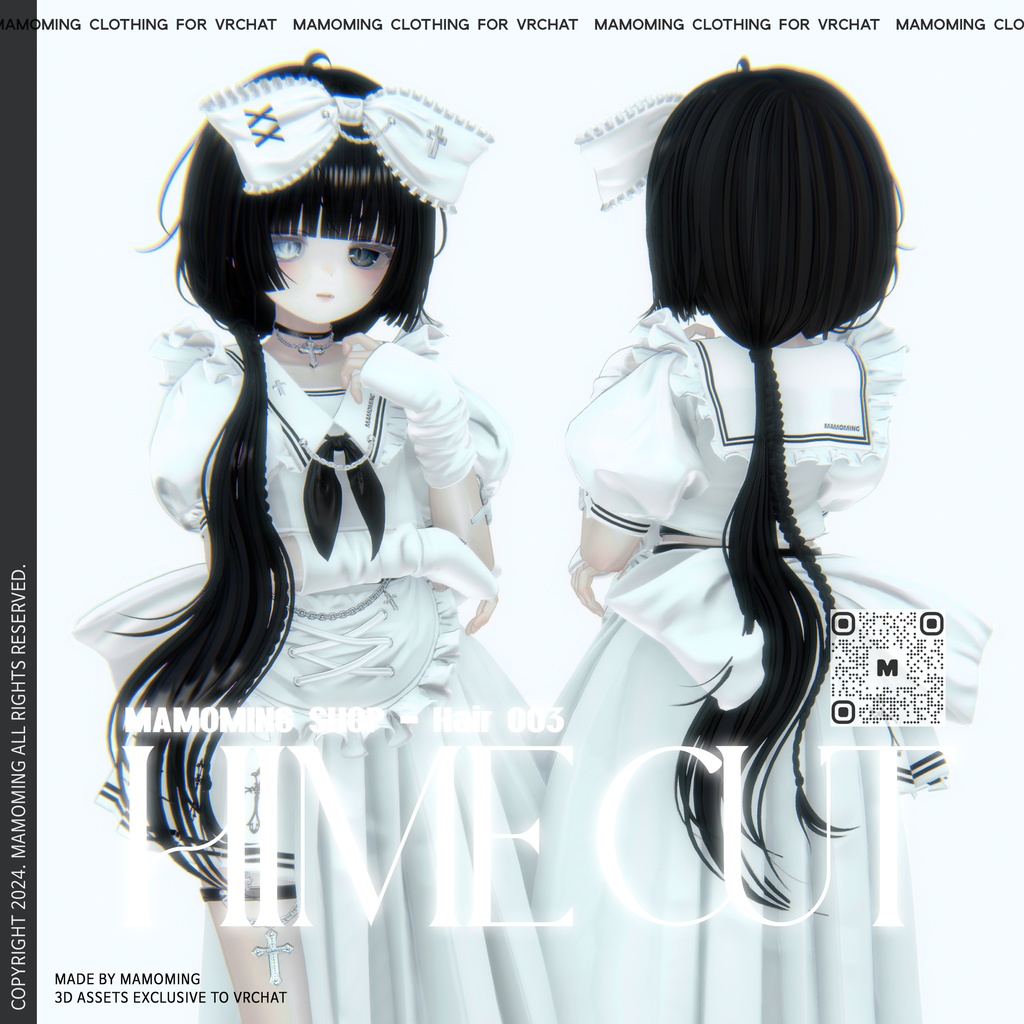 ❰Hair❱ 9アバター対応 Hair_003 Hime Cut PACK