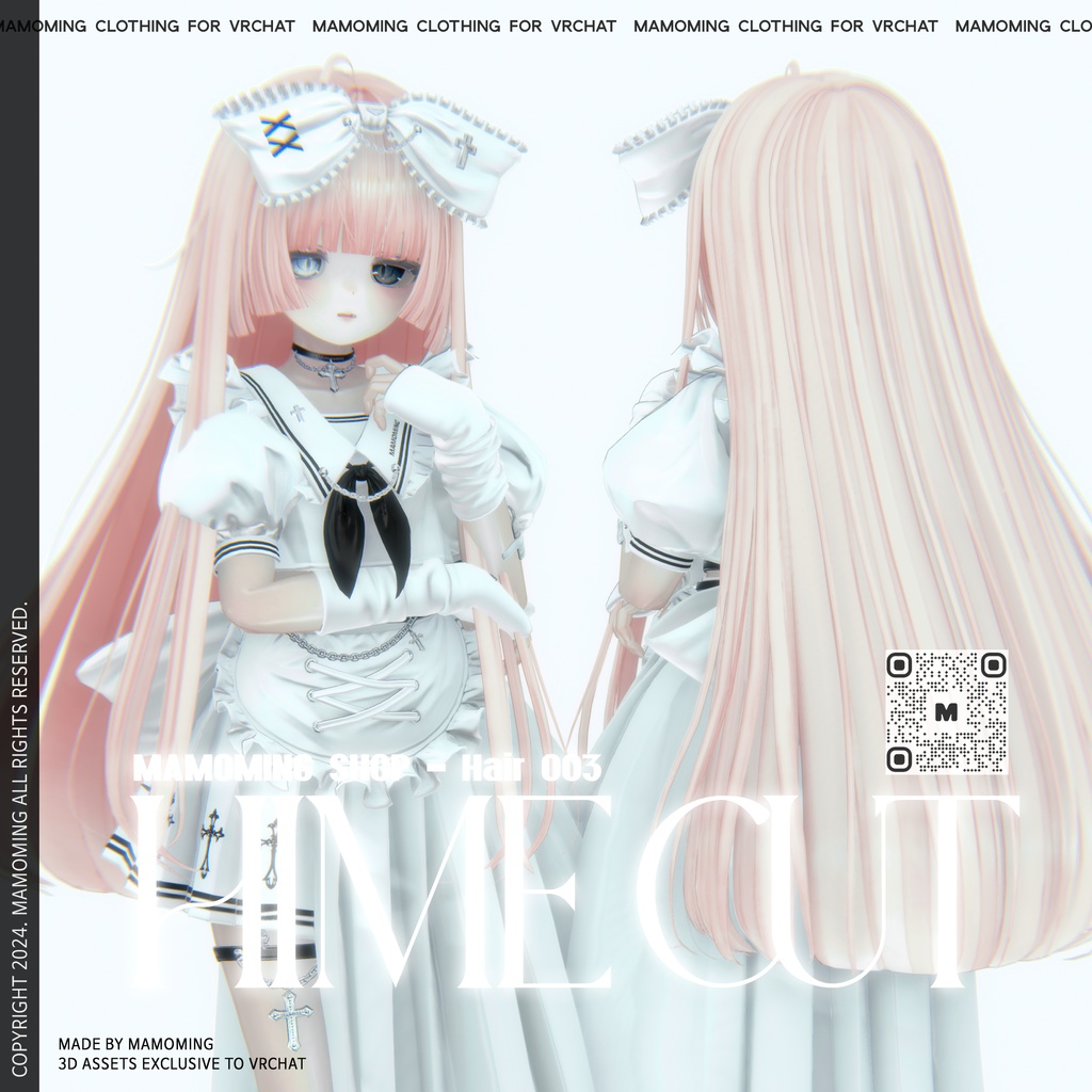 ❰Hair❱ 9アバター対応 Hair_003 Hime Cut PACK